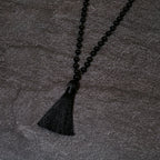 8mm Black Onyx 108 Mala Bead Necklace for Meditation Yoga Prayer Jewelry for Men and Women