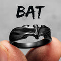 Bat Ring Black — Stainless Steel