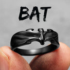 Bat Ring Black — Stainless Steel