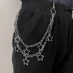 Crescent Geometric Pants Chain — Metal Bag Chain, Men & Women