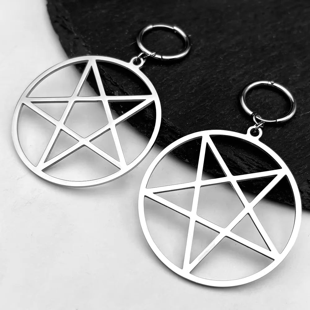 Pentagram Witchcraft Chain Necklace — Stainless Steel