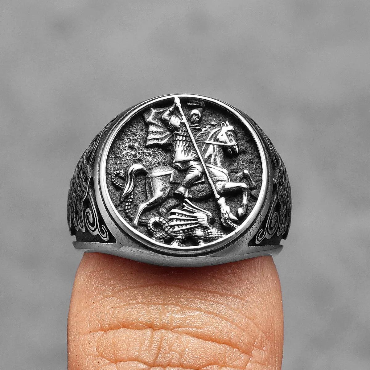 Alexander The Great Ring — Stainless Steel