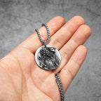 Jesus Shepherd Pendant — Stainless Steel
