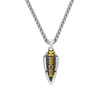 Odin's Spear Arrowhead Pendant Necklace — Steel