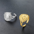 Russian Orthodox Cross Ring — Stainless Steel
