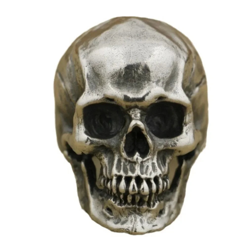 European and American New Fashion Men's Calvarium Skull Ring Gothic Bicycle Ring Motorcycle Band Jewelry