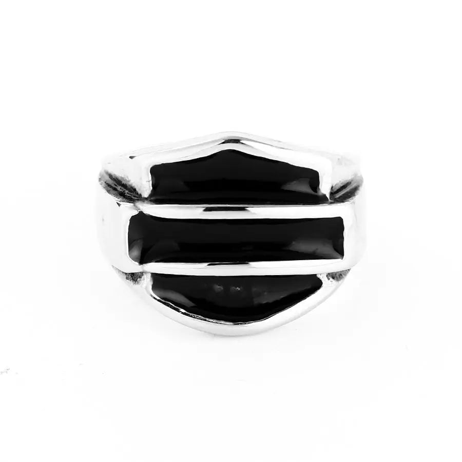 Vintage Viking Shield Ring — Stainless Steel