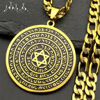 Hexagram Pendant Necklace — Gold