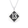 Lucky Number Pendant — Stainless Steel
