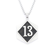 Lucky Number Pendant — Stainless Steel
