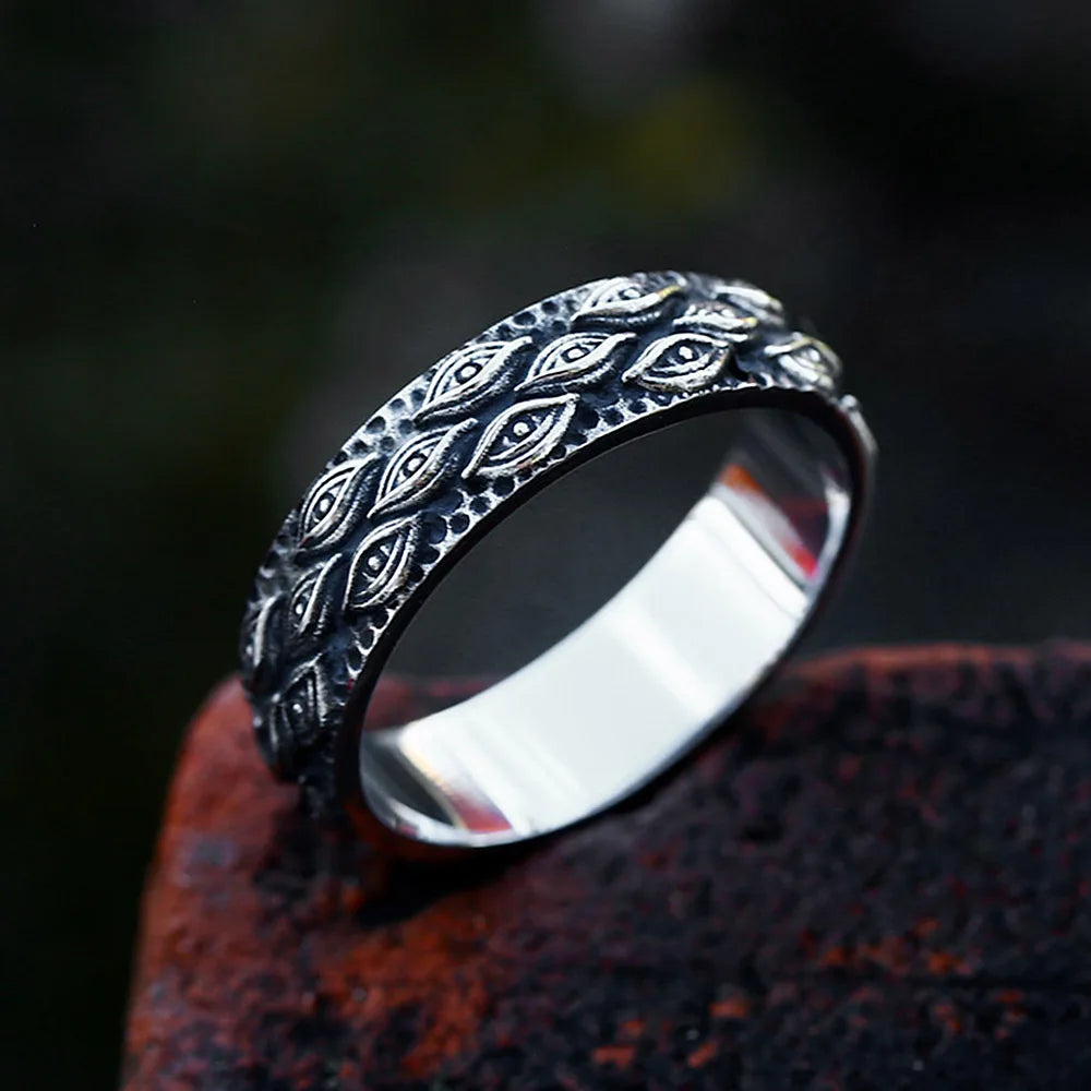 Vintage Devil's Eye Ring — Stainless Steel