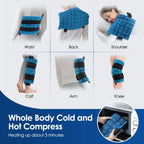 1PC Reusable Hot Cold Gel Pack Large Ice Pack Cooling Mat for Back/Knee/Calf/Shoulder Relaxation for First Aid Sports