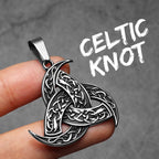 Celtic Knot Viking Carving Men Necklaces Stainless Steel Pendant Chain Women Punk Fashion Jewelry New Accessories Gift