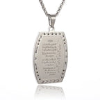 Stainless Steel Islamic Imam Ali Zulfiqar Sword Pendant Necklace Quran Pendant Shia Islamic Jewelry for Men and Women
