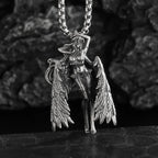 Seraph Warrior Pendant Necklace — Zinc Alloy