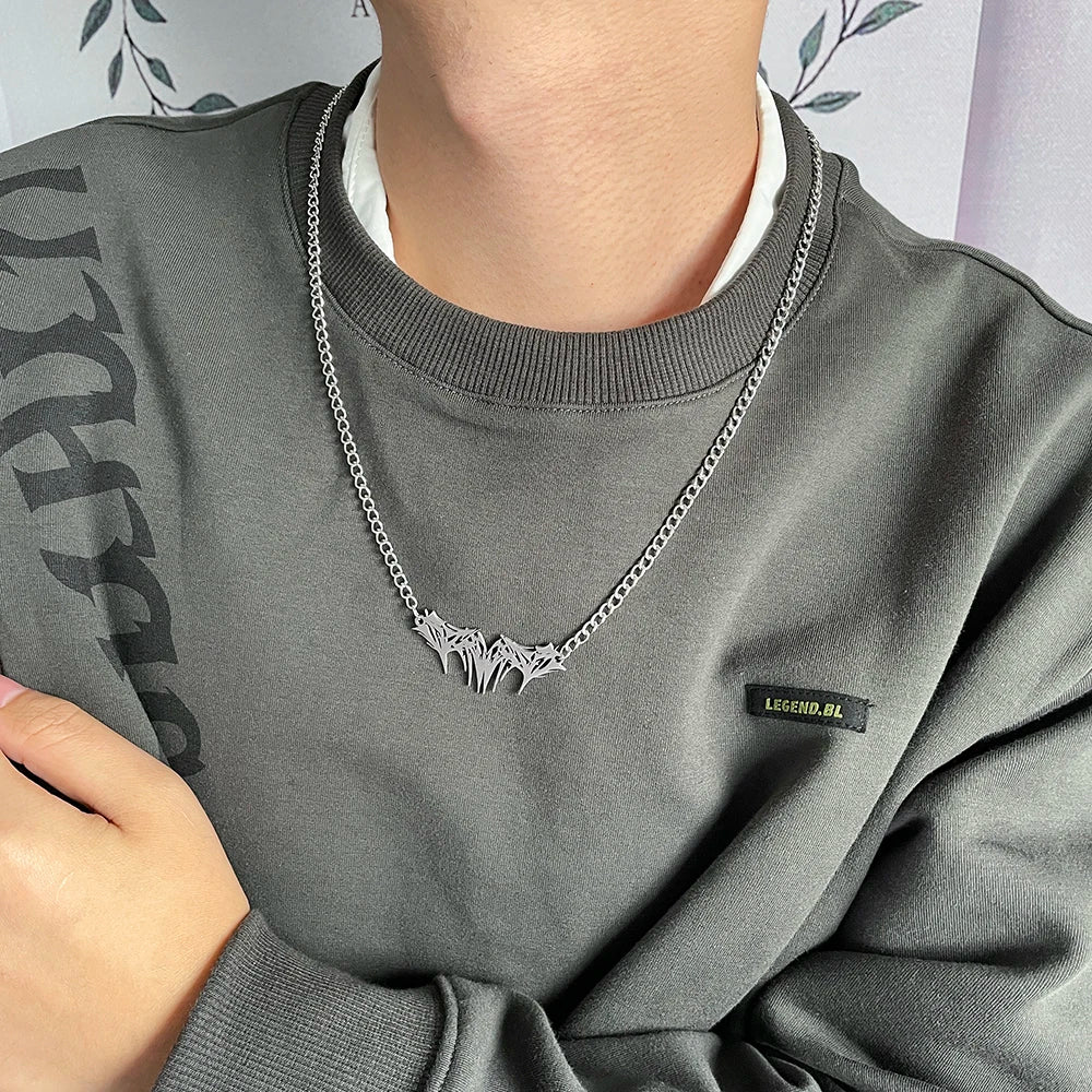 Spider Stainless Steel Pendant Necklace