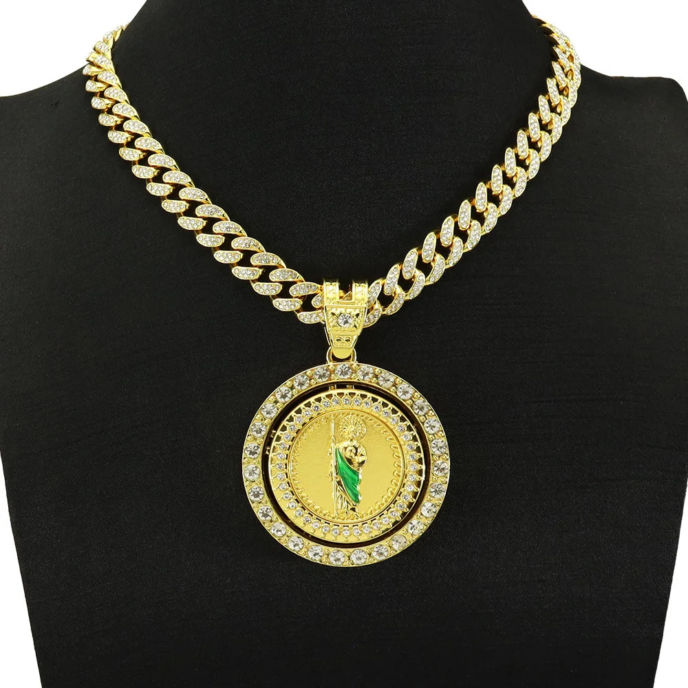 St. Jude Pendant Necklace — Cuban Chain