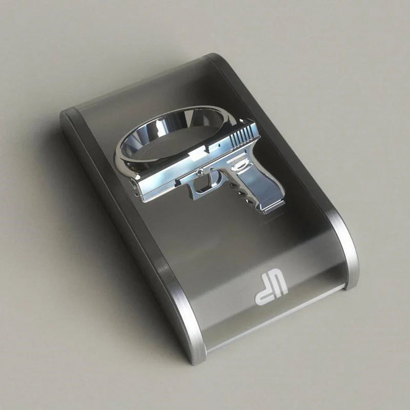 Imitation Gun Biker Ring — Stainless Steel