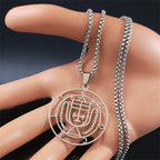Demon Silver Pendant Seal Crocell Women/men Satan