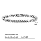 Cuban Curb Chain Bracelet 12mm — Stainless Steel