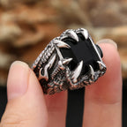 Dragon Claw Stone Ring — Stainless Steel