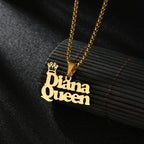 Multiple Styles Personalized Custom 2 Names Necklace Stainless Steel For Men Women Big Size Pendant Christmas Jewelry Gifts