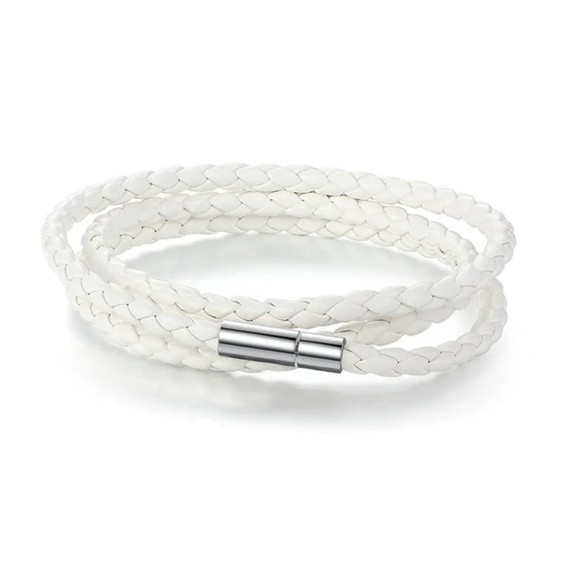Simple Multilayer Leather Bracelet — 11 Colors, Men & Women