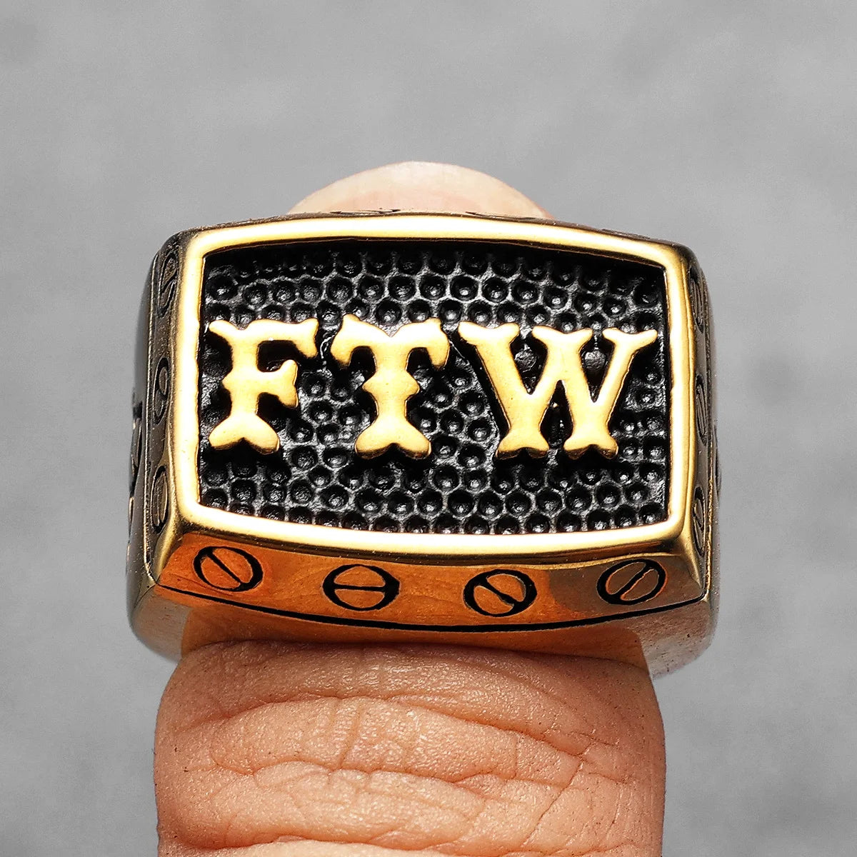 FTW Middle Finger Ring — Stainless Steel