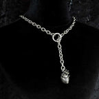 Vintage Heart Organ Necklace,Gothic jewelry,O-shaped,Punk,Hippie,Adjustable,Design Sense,Exaggerated,Choker for Women Man,Trendy