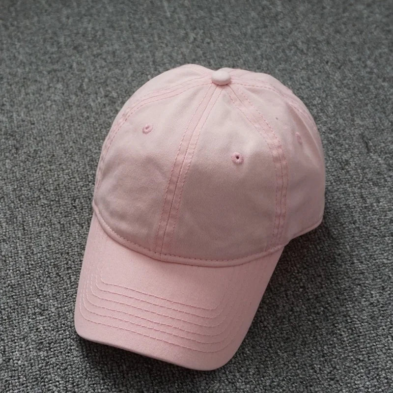 Oversized Cotton Baseball Cap — Adjustable Fit