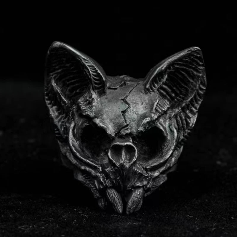 Men's Calvarium Skull Ring Gothic 316L Stainless Steel Biker Ring Motorcycle Band jewellery Party Gift OSR734