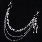 Skeleton Pendant Multi-Layer Pants Chain — Gothic Jeans Chain