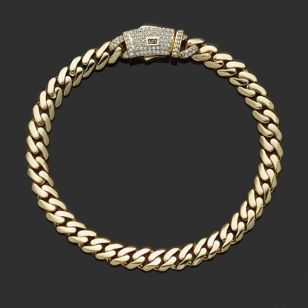 925 Silver VVS Moissanite Monaco Chain Necklace