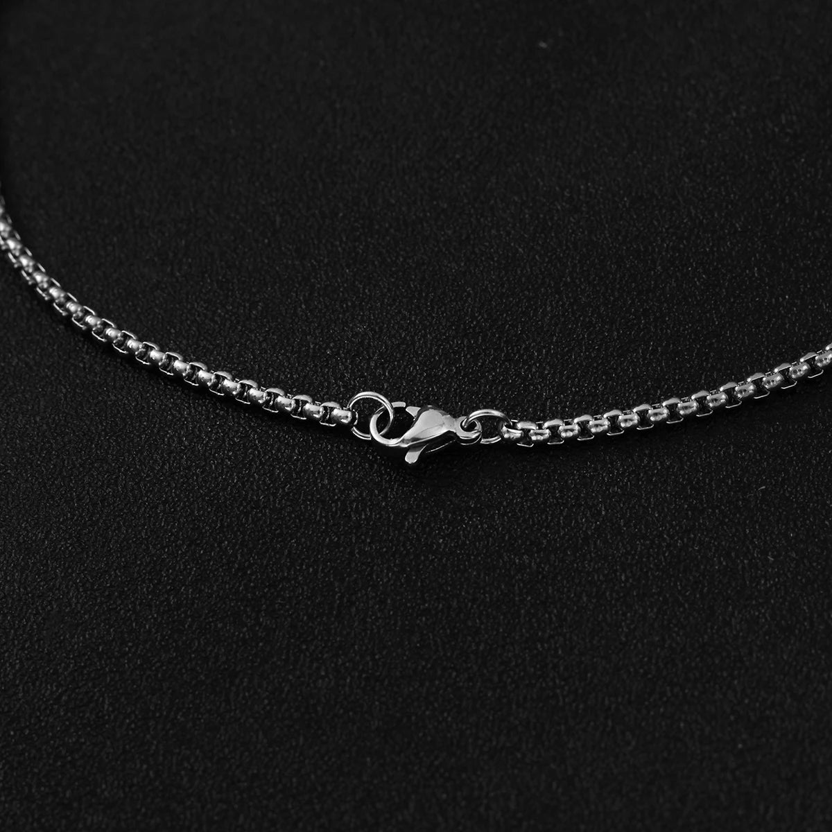 New Simple Geometric Stainless Steel Cross Pendant Necklace Punk Hip-Hop Style Creative Unisex Alloy Sweater Chain