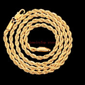 Gold-Tone Rope Chain 4MM
