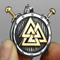 Valknut Steel Pendant 316L Odin Viking Warrior