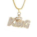 Hip Hop Iec Out Put Crystal Zirconia Dollar Sign Pendant Necklace Fashion Punk Cool Rock Rap Party Jewelry Accessories
