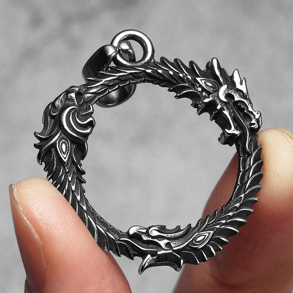 Dragon Stainless Steel Pendant Necklace