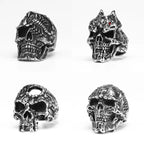 Skull Ring Black — Stainless Steel