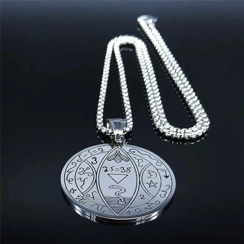 Solomon Pentacle Seal Pendant — Stainless
