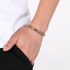 Kalen Minimalist Stainless Steel Bracelet for Men Bike Party Box Link Thin Metal Chain Jewelry Unisex Classic Daily