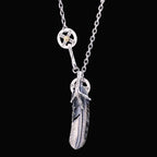 Feather 925 Silver Pendant Necklace