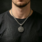 316L Stainless Steel Celtic Rune Pendant Necklace For Men Vintage Viking Amulet Charm Chain Necklaces Jewelry Gift