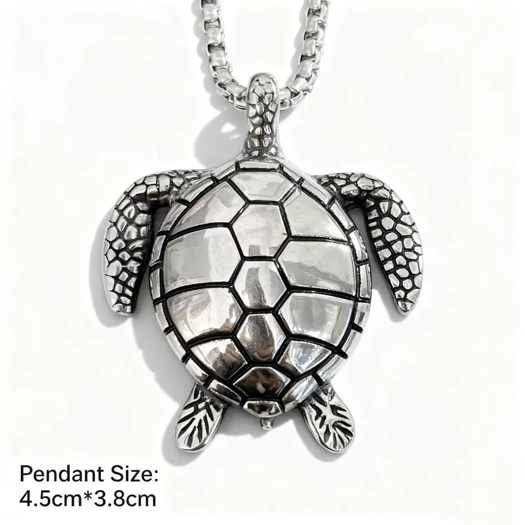 Steel Pendant 316L Animal Turtle Punk Style