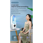 Air Cooler Leafless USB Electric Fan 6 Speed Silent Timer Portable Air Conditioner Cooling Fan Humidifier Conditioning