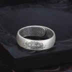Retro Lotus Ring Male Index Finger Accessories Blessing Lucky Flower Clouds Ring For Men Jewelry Adjustable