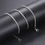 Cross Pendant Rope Chain Necklace Iced Out