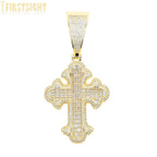 2025 New Hip Hop Cross Pendant Necklace Gold Color Iced Out Bling CZ Cubic Zirconia Variety Designs Charm Men Women Jewelry