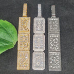 Custom Vertical Arrangement Any Number Letters Pendant Hip Hop Birthday Gifts For Him Her Fashion Iced Out 20MM Necklace Chain
