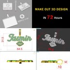3D Pendant with Custom Design - Unique Personalized Necklace for Men and Women, Multiple Shapes and Symbol, Anniversary
